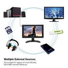 Load image into Gallery viewer, 1080P High Sensitivity Digital TV Monitor Digital TV FM Radio Stereo Supports AV in/Out, FM Radio, SD & MMC Card and USB Devices: Electronics