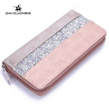 Load image into Gallery viewer, Women patchwork Wallet pu clutch Long