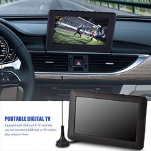 Load image into Gallery viewer, 10 inch Portable TV, ATSC Digital Television 16:9 TFT LED 1080P HDMI Video Player with USB/TF Card Slot Built-in Rechargeable Battery for Home Car Outdoor Travel: Electronics
